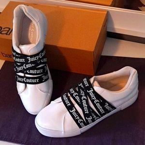 Juicy Couture Black and White Slip on Sneakers No Tie Laces 10 M